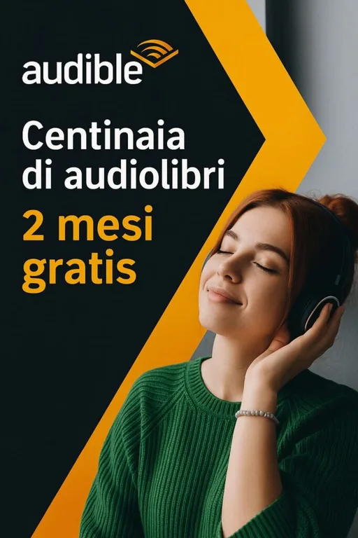 Audible: centinaia di audiolibri, 60 giorni gratis invece di 30