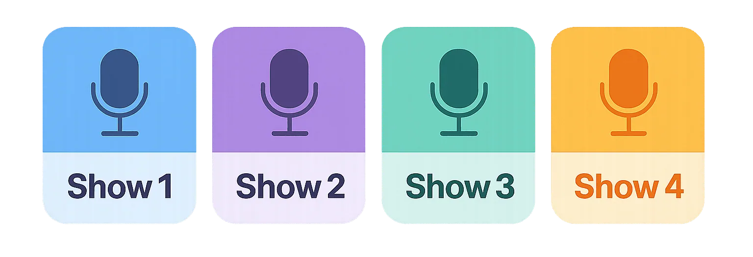 Crea Podcast multipli