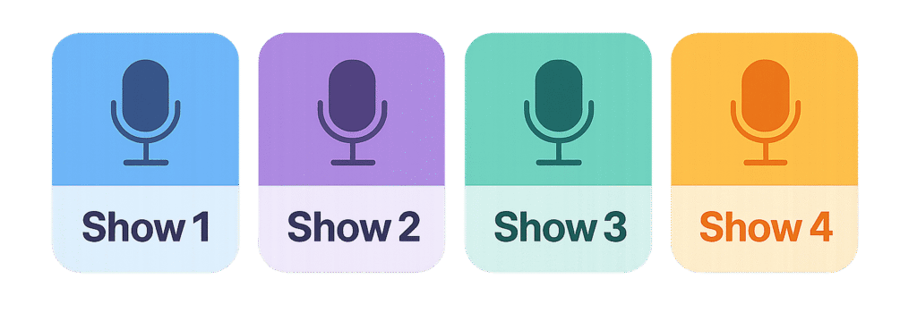 Crea Podcast multipli
